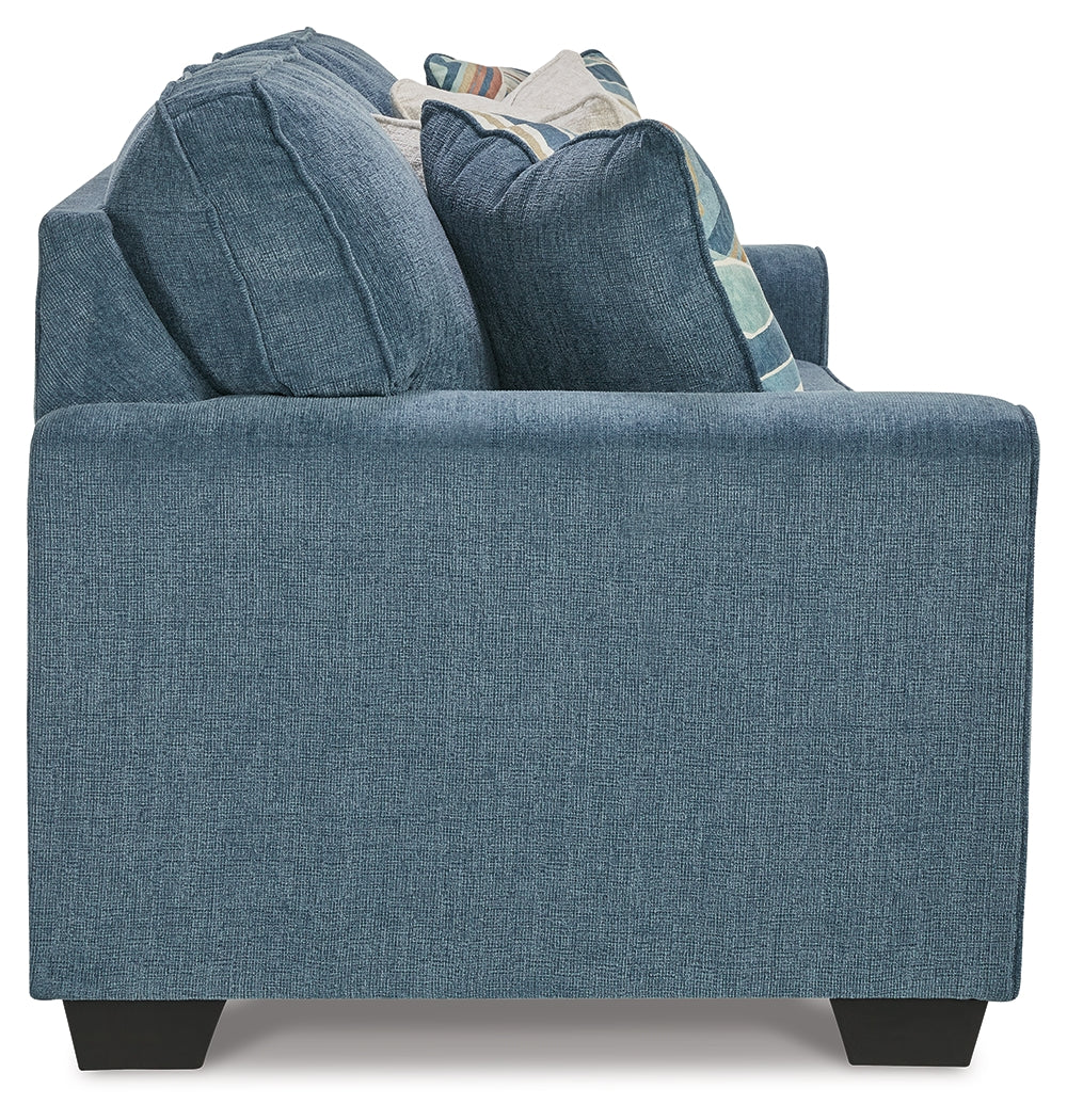 Cashton Sofa and Loveseat in Blue from Ashley Furniture - Luna Furniture