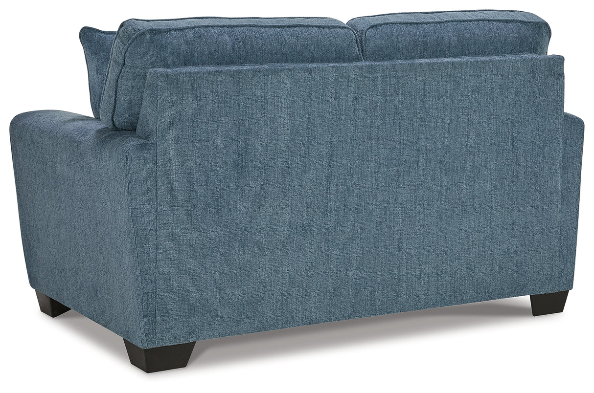 Cashton Sofa and Loveseat in Blue from Ashley Furniture - Luna Furniture