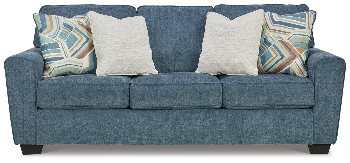 Cashton Sofa and Loveseat in Blue from Ashley Furniture - Luna Furniture