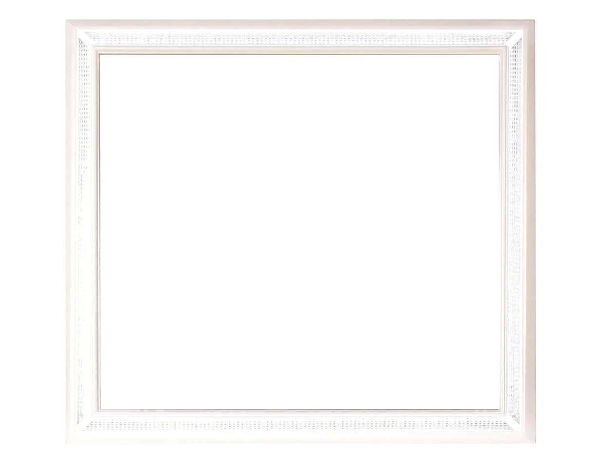 Cassie Illuminating Glam Mirror, Shimmering Pearl Finish (Mirror Only) from Steve Silver - Luna Furniture