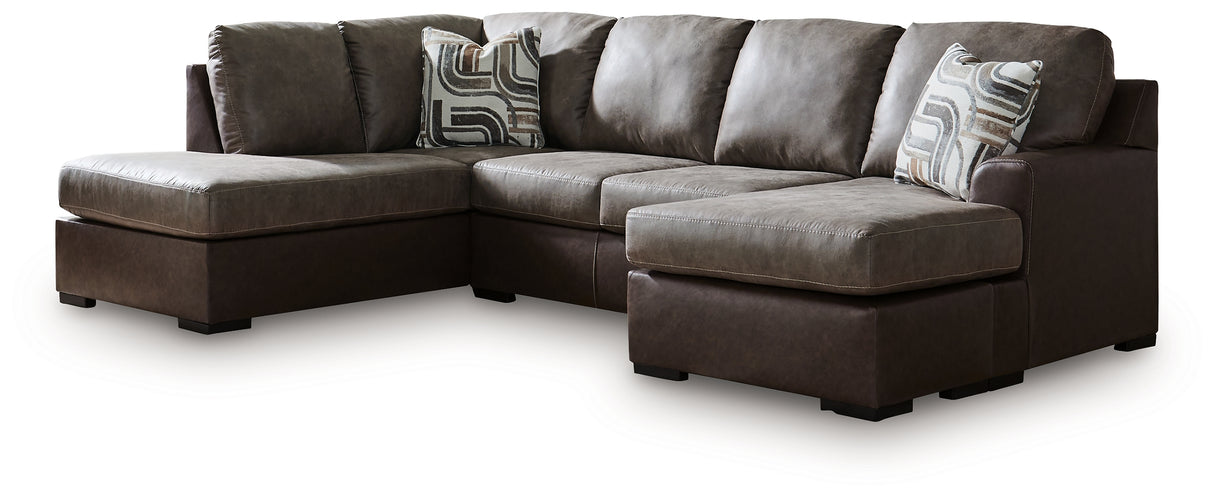 Castille Way Fossil 2-Piece RAF Sleeper Sectional with Chaise from Ashley - Luna Furniture