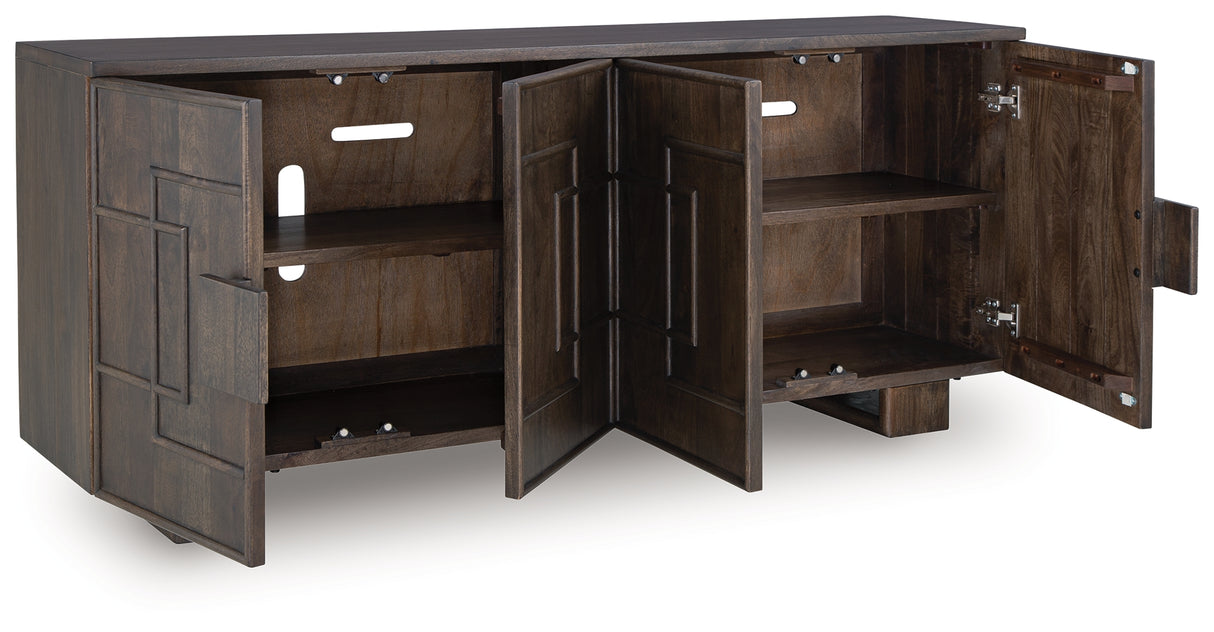 Cato Dark Brown Accent Cabinet from Ashley - Luna Furniture