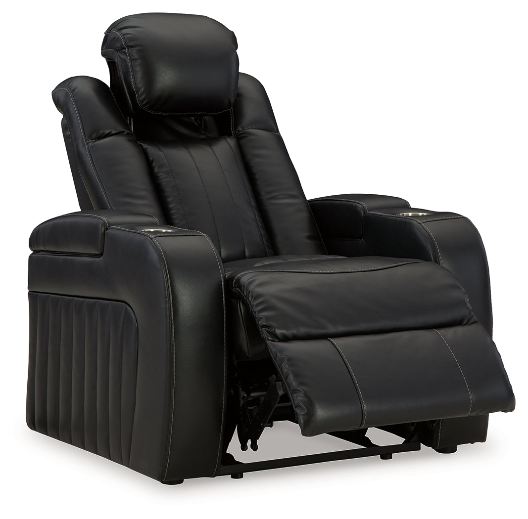 Caveman Den Sofa, Loveseat and Recliner in Midnight from Ashley - Luna Furniture