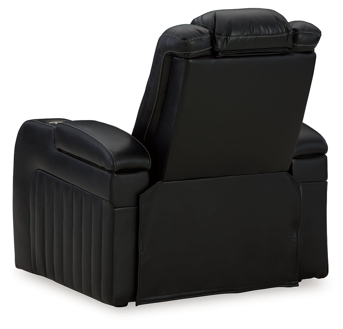 Caveman Den Sofa, Loveseat and Recliner in Midnight from Ashley - Luna Furniture