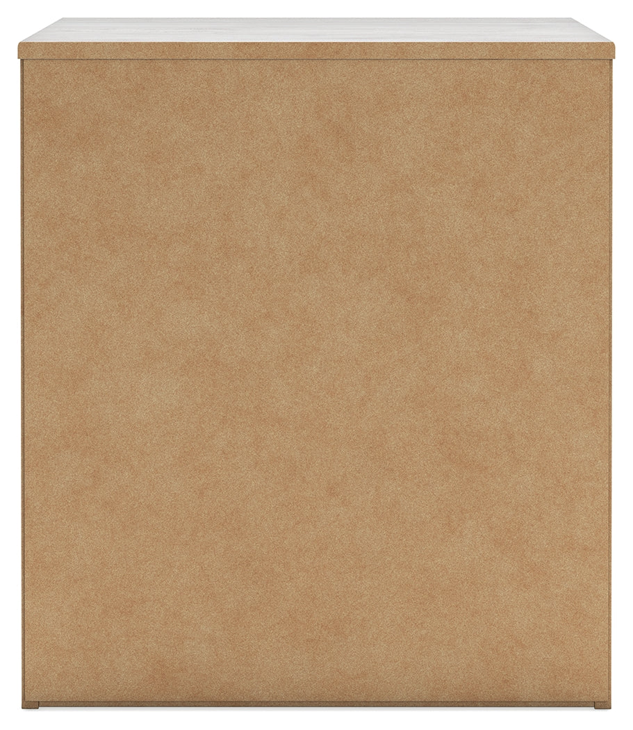 Cayboni Queen Panel Bed with Mirrored Dresser and 2 Nightstands in Whitewash from Ashley - Luna Furniture