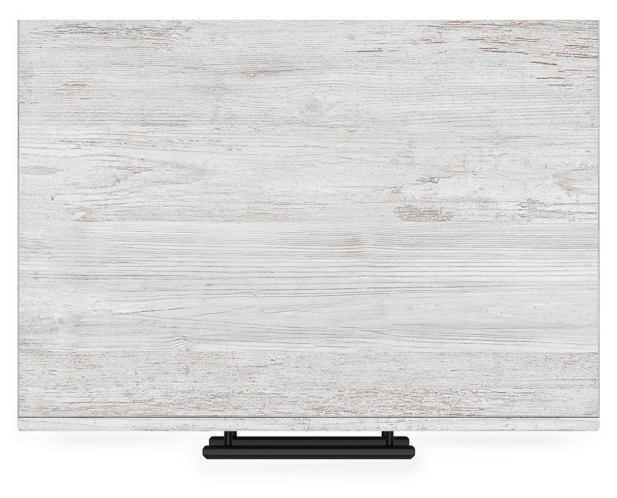 Cayboni Queen Panel Bed with Mirrored Dresser, Chest and Nightstand in Whitewash from Ashley - Luna Furniture