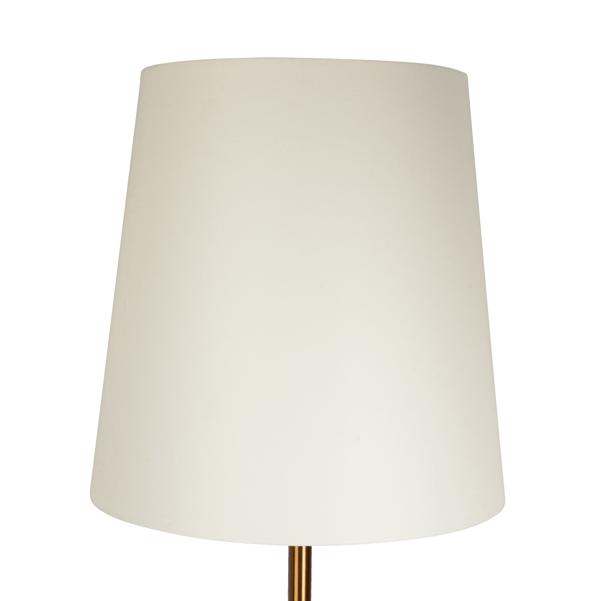 Celestial Modern Floor Lamp with Brass Accent Table with Large White Shade from Ashcroft Furniture - Luna Furniture