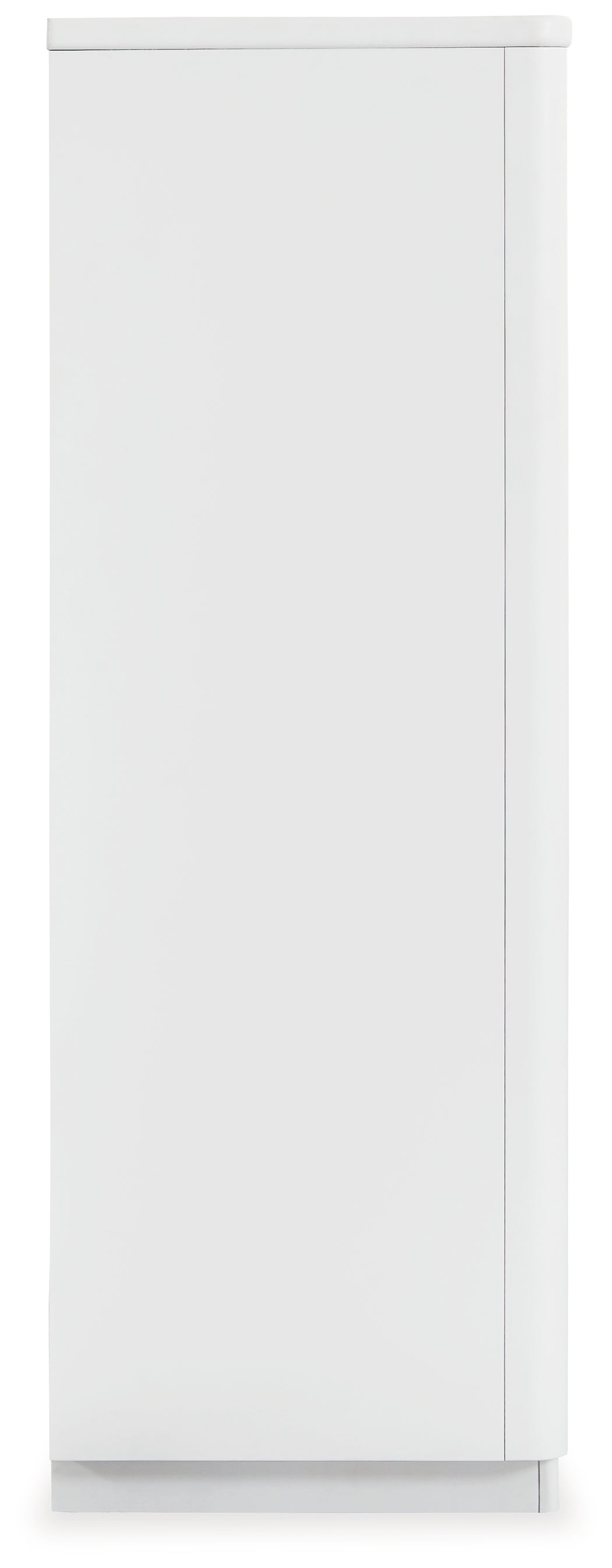 Chalanna California King Upholstered Storage Bed with Mirrored Dresser and Chest in White from Ashley - Luna Furniture