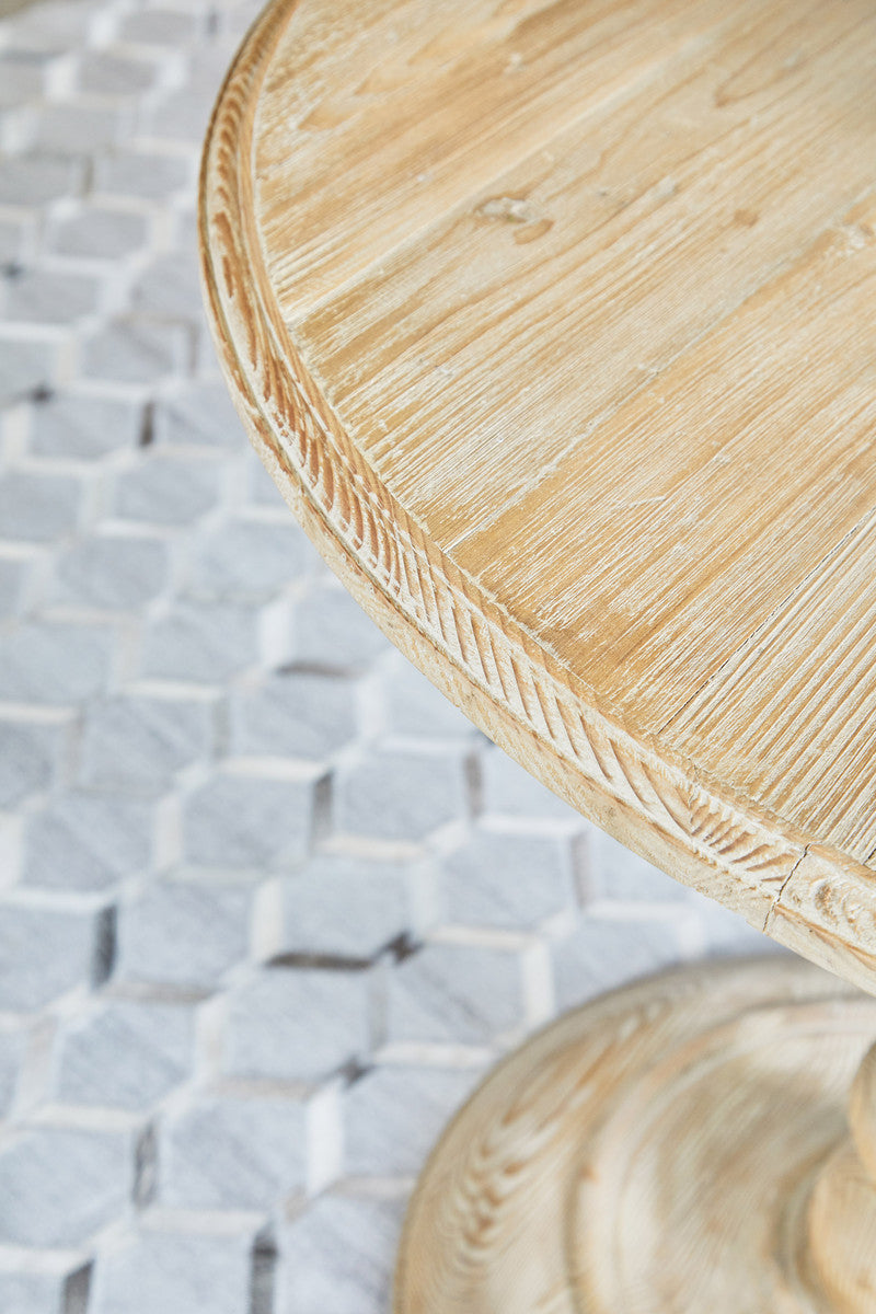 Chelsea 36" Round Dining Table in Smoke Gray Pine from Essentials For Living - Luna Furniture