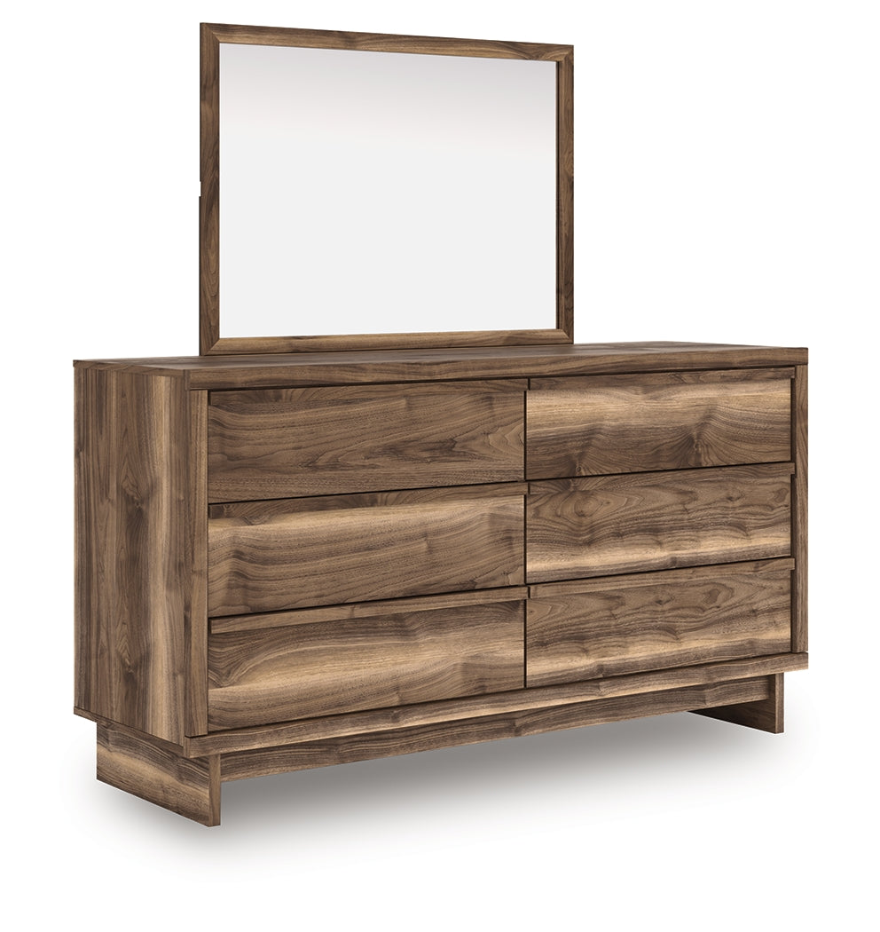 Chirason Brown Dresser and Mirror from Ashley - Luna Furniture