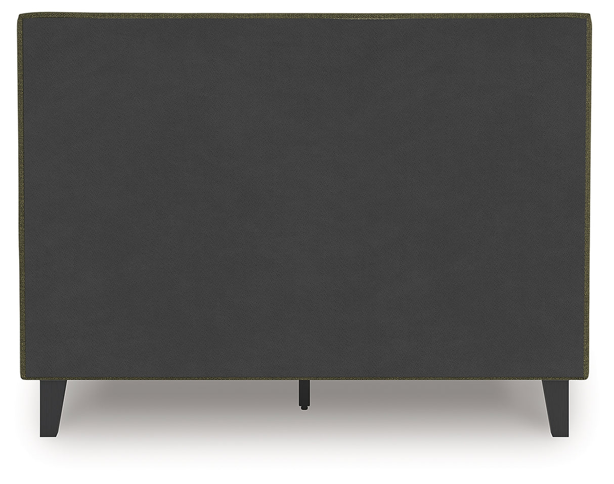 Chirason Full Upholstered Bed, Dresser and Mirror from Ashley - Luna Furniture