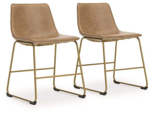 Ciabori Toast/Gold Dining Chair, Set of 2