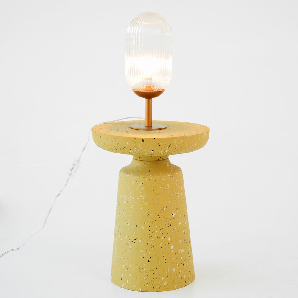 Clario Bronze Clear Glass Table Lamp from Ashcroft Furniture - Luna Furniture