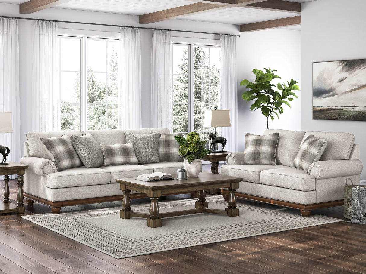 Clearbrooke Sofa and Loveseat in Sandstone from Ashley - Luna Furniture