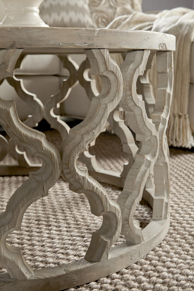 Clover Coffee Table in Smoke Gray Elm from Essentials For Living - Luna Furniture