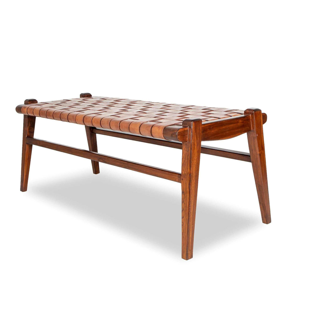 Cody Tan Leather Bench from Midinmod - Luna Furniture