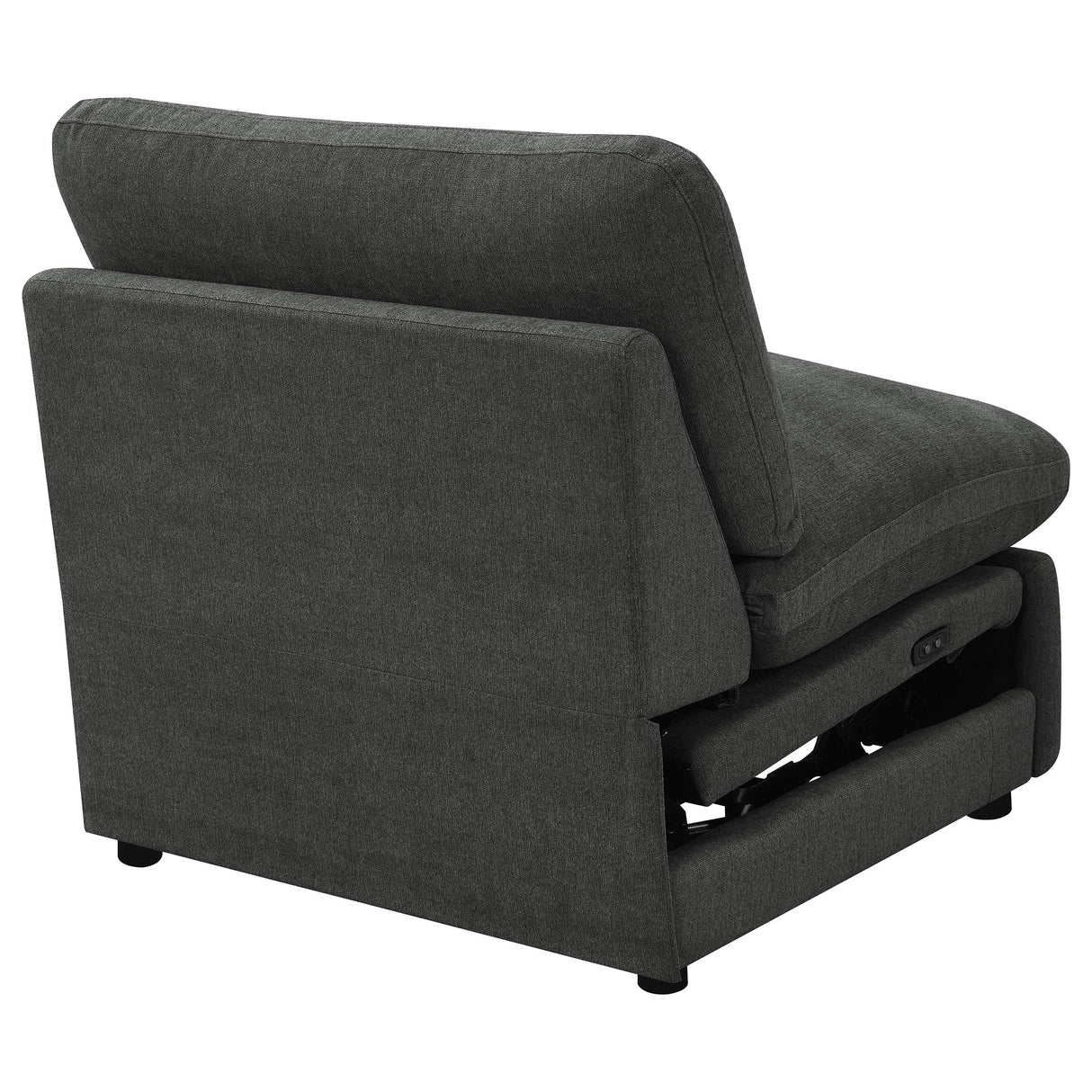 Collins Modular Power Armless Recliner Dark Grey from Coaster - Luna Furniture