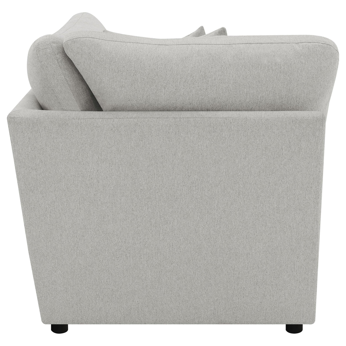 Collins Grey Upholstered Corner Chair from Coaster - Luna Furniture