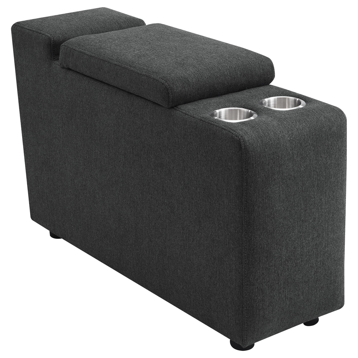 Collins Upholstered Modular Storage Console Dark Grey from Coaster - Luna Furniture