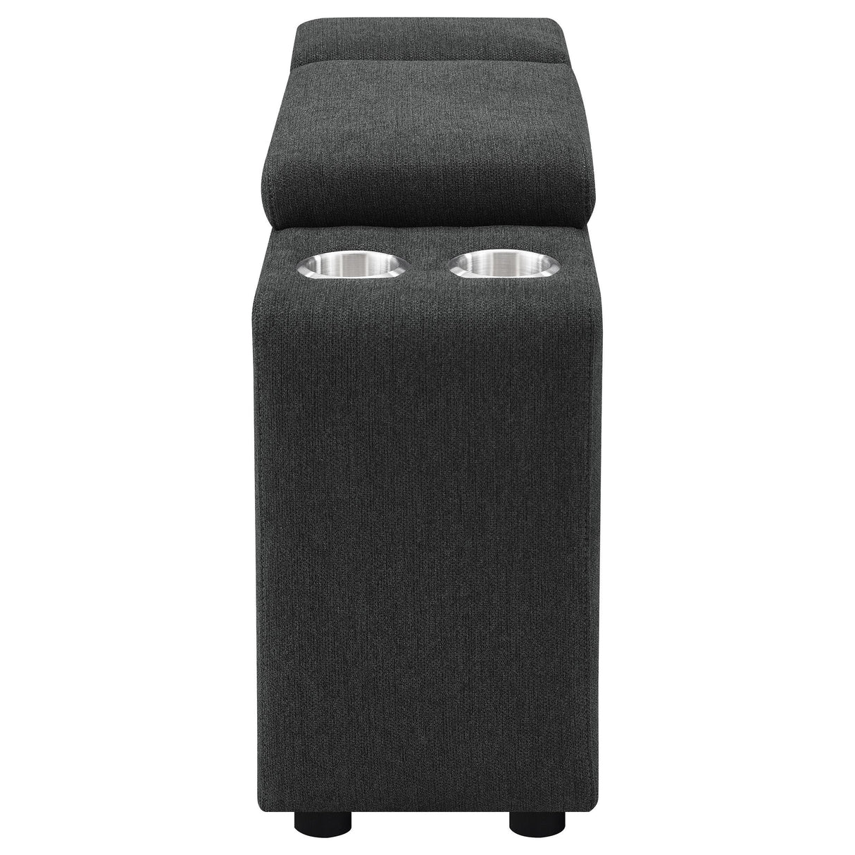 Collins Upholstered Modular Storage Console Dark Grey from Coaster - Luna Furniture