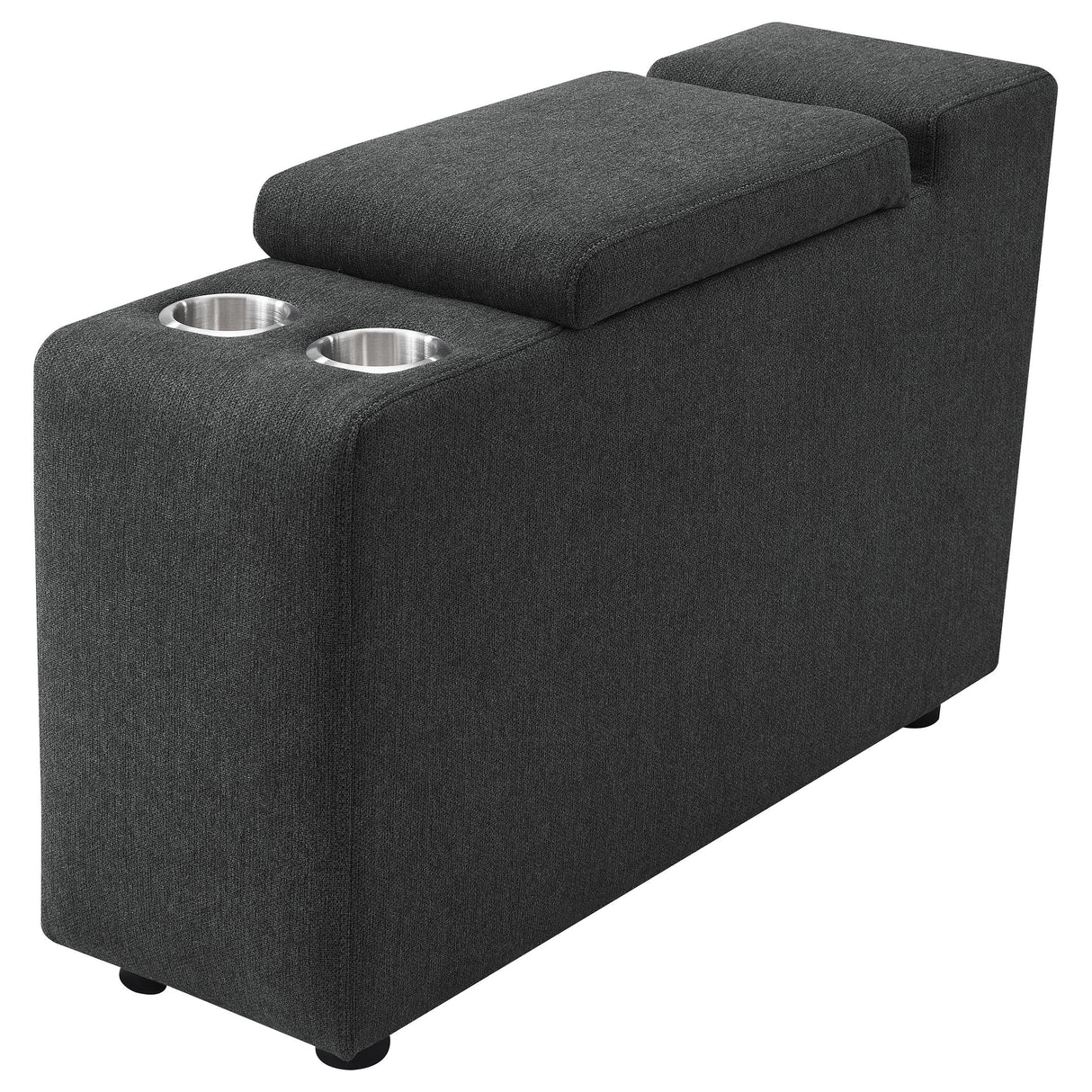 Collins Upholstered Modular Storage Console Dark Grey from Coaster - Luna Furniture