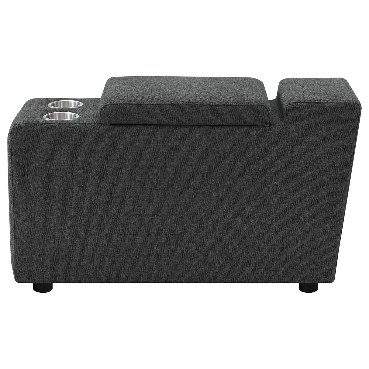 Collins Upholstered Modular Storage Console Dark Grey from Coaster - Luna Furniture