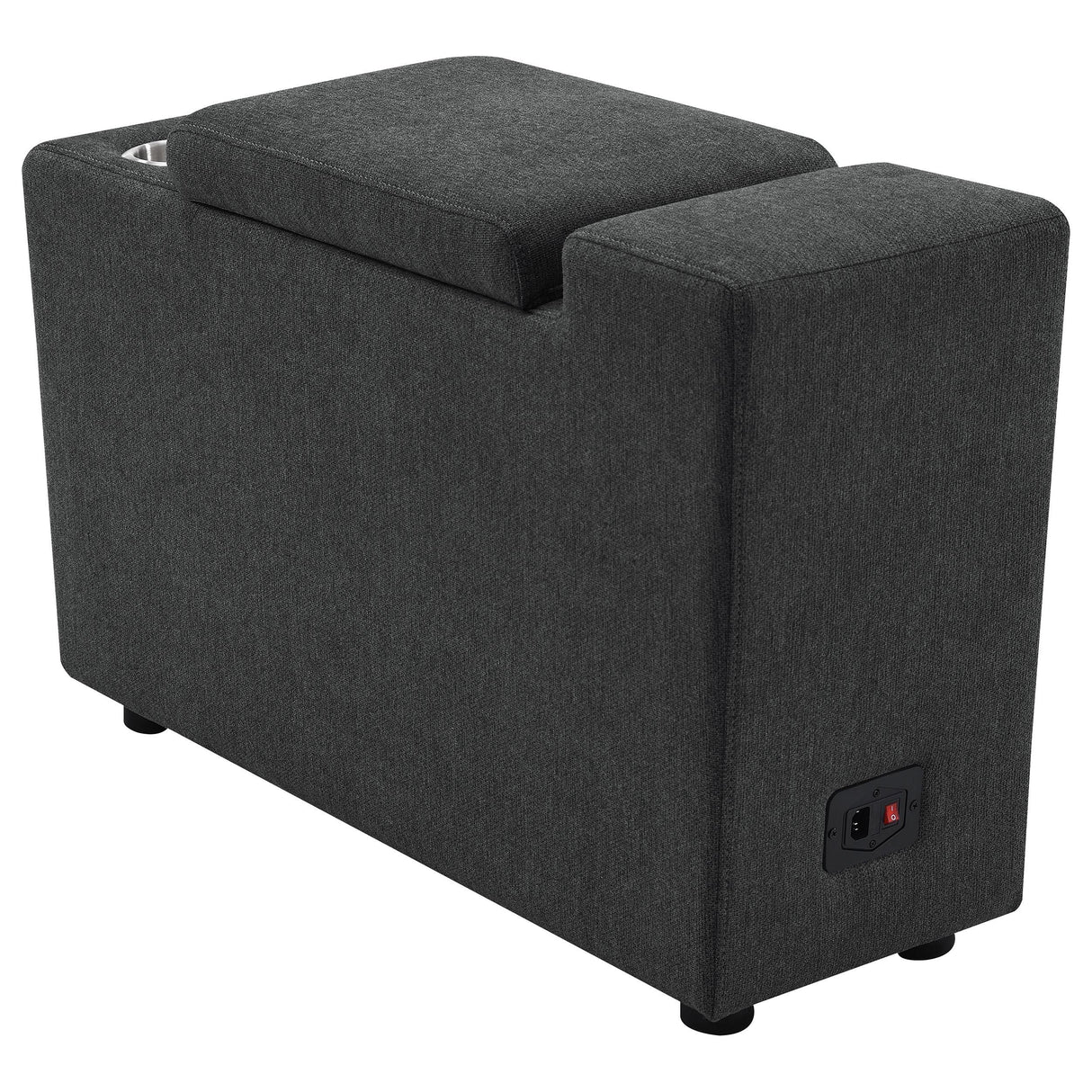 Collins Upholstered Modular Storage Console Dark Grey from Coaster - Luna Furniture