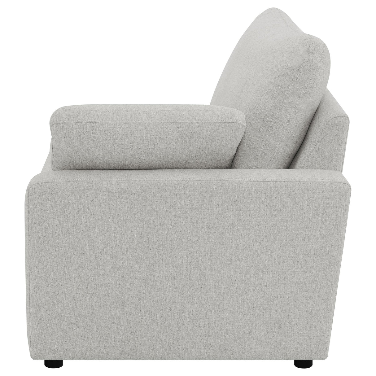 Collins Upholstered RAF Power Recliner Grey from Coaster - Luna Furniture