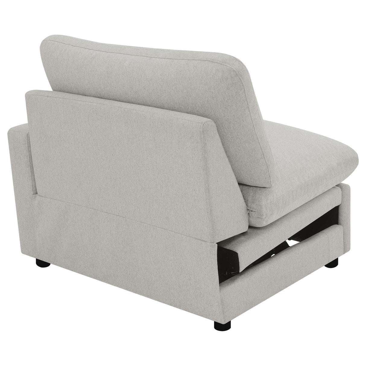 Collins Upholstered RAF Power Recliner Grey from Coaster - Luna Furniture