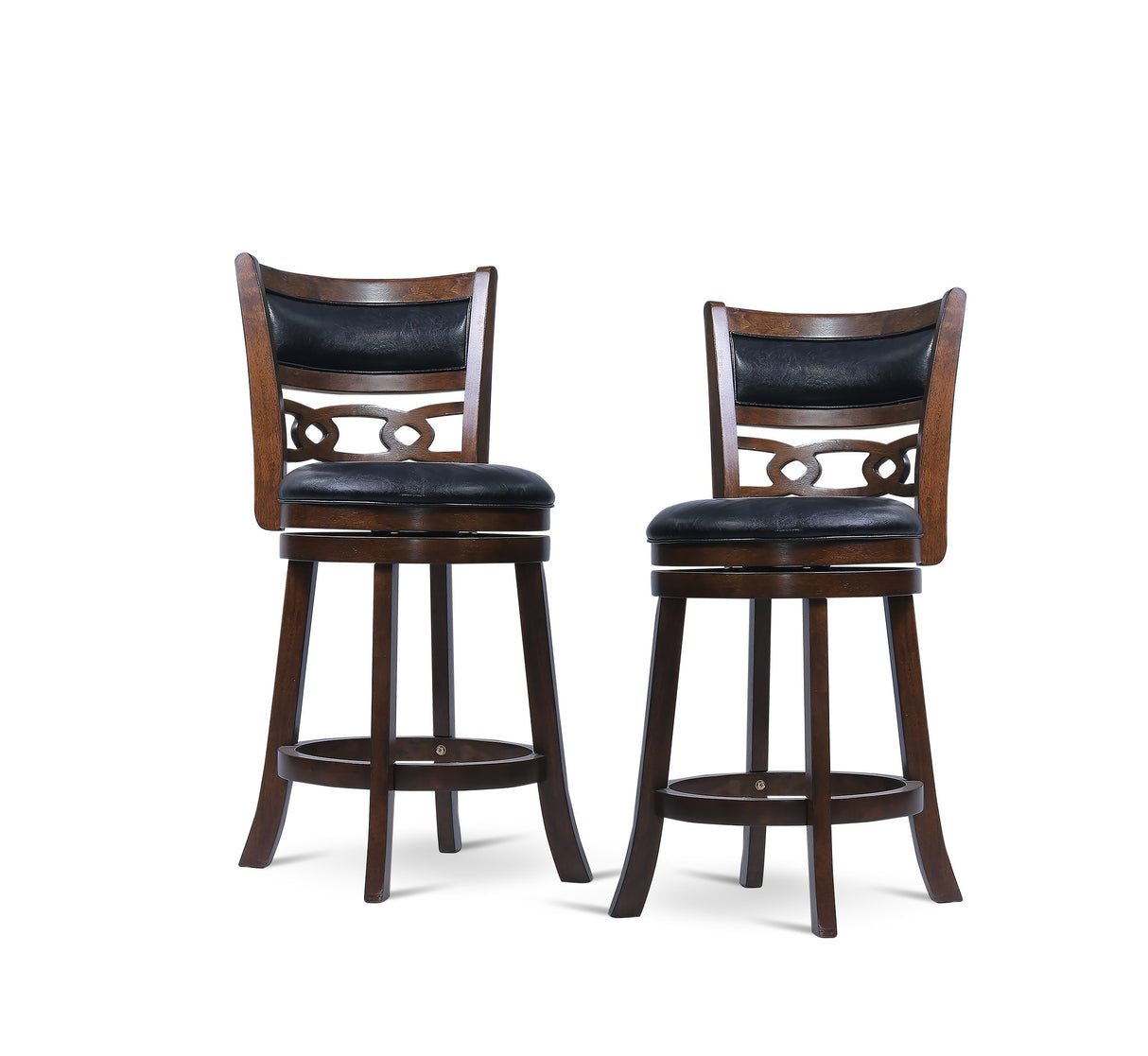 Savor Brown Swivel Counter Height Chair, Set of 2 from Homelegance - Luna Furniture