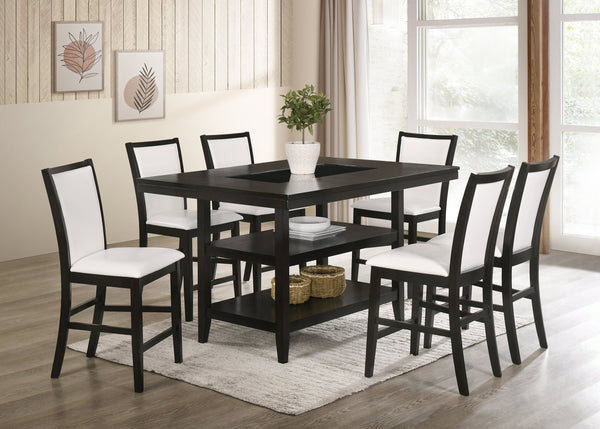 Condor White/Espresso 7-Piece Counter Height Set