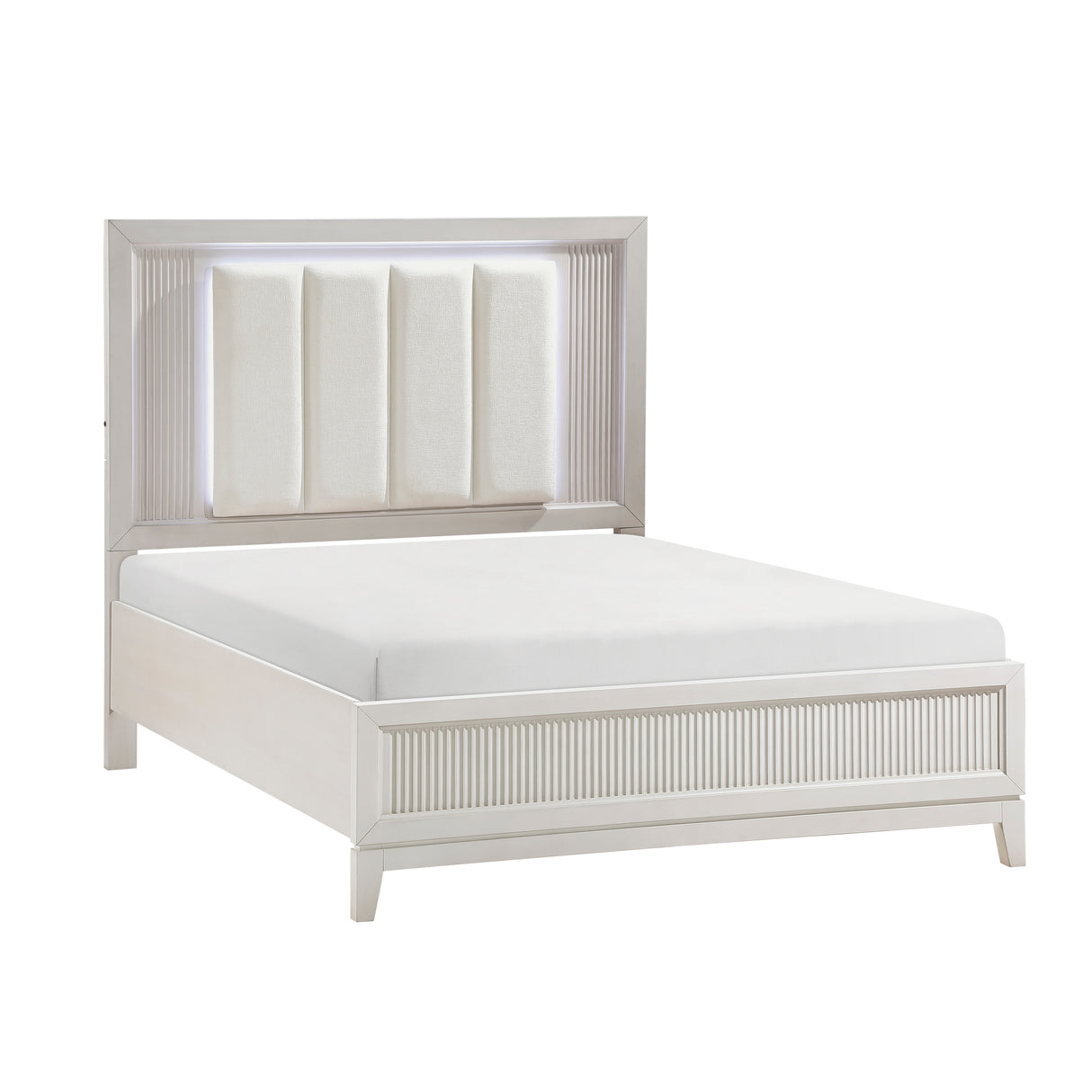 Cornwall Antique White 5-Piece Bedroom Set (Queen Bed, Nightstand, Dresser, Mirror, Chest) from Homelegance - Luna Furniture