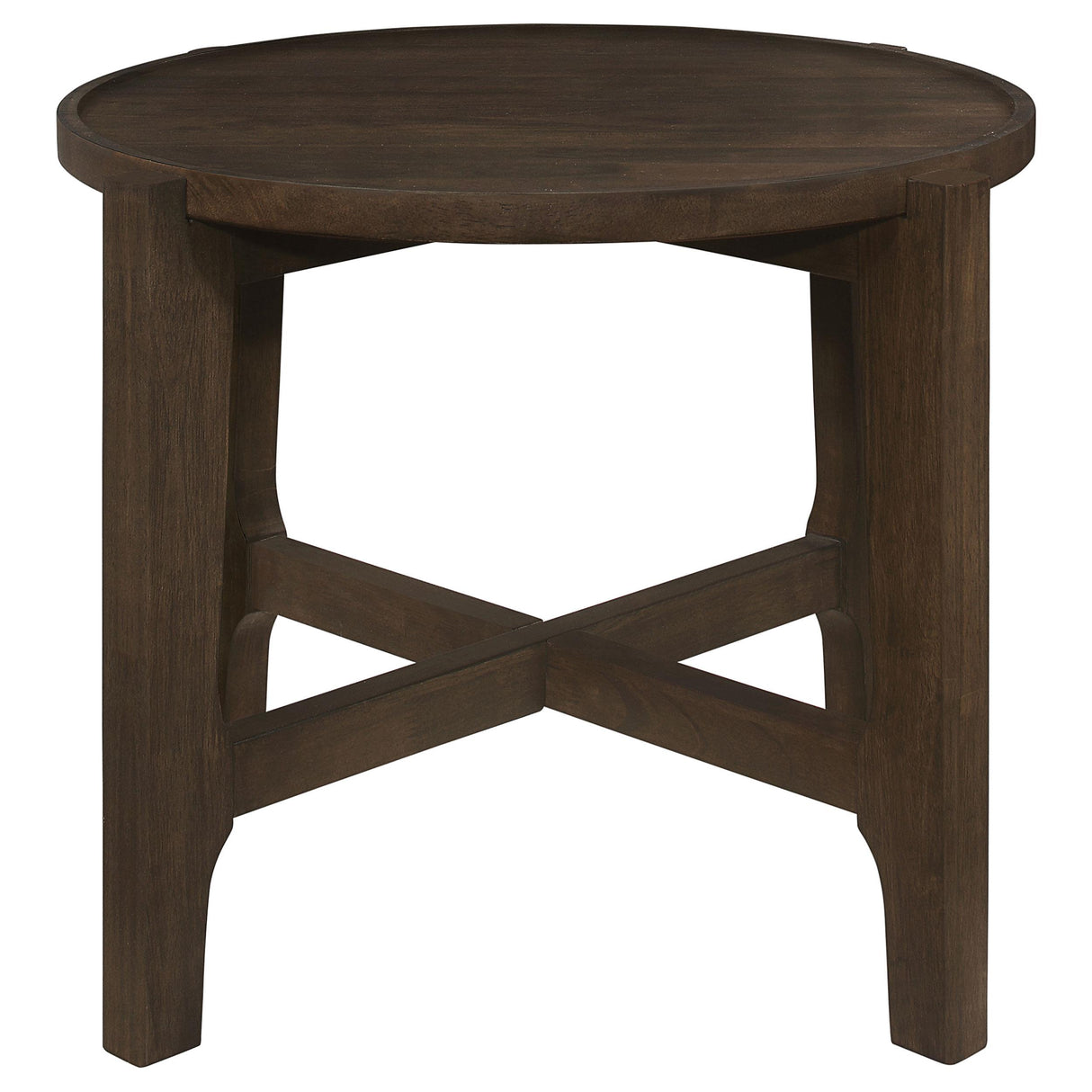 Cota Dark Brown 2-Piece Solid Wood Coffee and End Table Set from Coaster - Luna Furniture