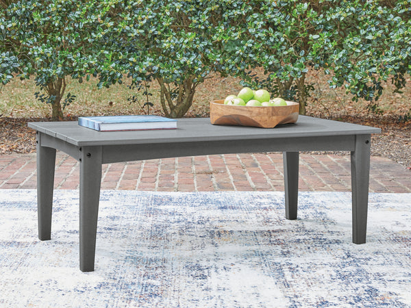 Cove Beach Gray Outdoor Coffee Table