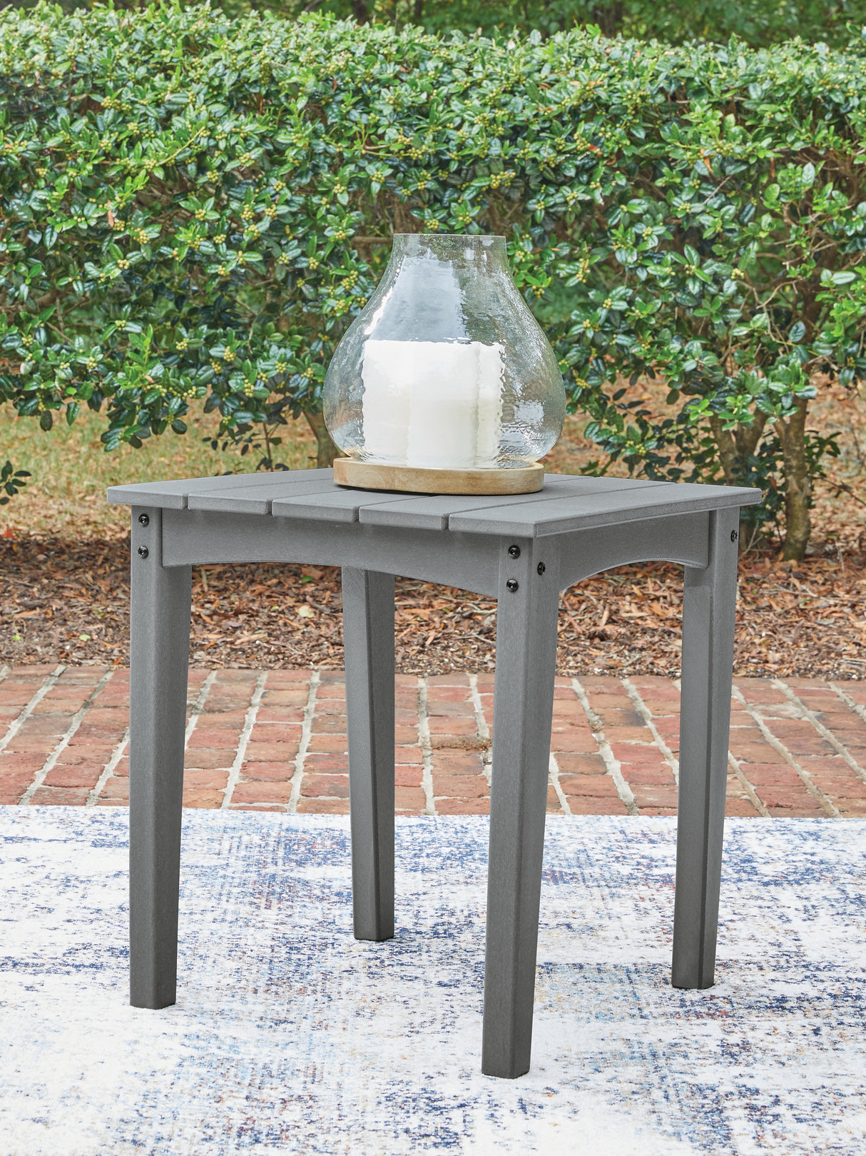 Cove Beach Gray Outdoor End Table from Ashley - Luna Furniture