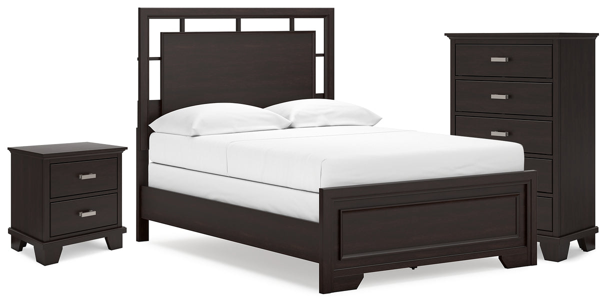 Covetown Full Panel Bed, Chest and Nightstand from Ashley - Luna Furniture