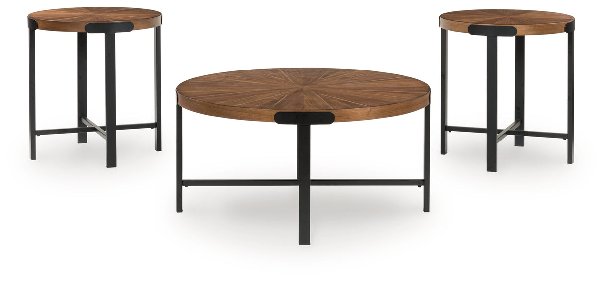 Crosstrail Brown Table (Set of 3) from Ashley - Luna Furniture