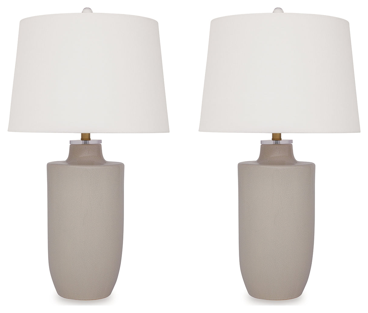 Cylener 2-Piece Table Lamp Set in Off White from Ashley - Luna Furniture