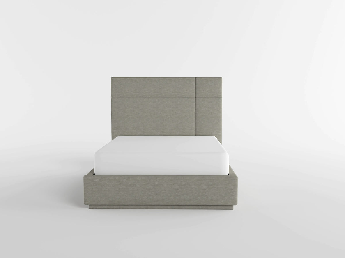 Paola Forest Green Queen Upholstered Platform Bed from Homelegance - Luna Furniture