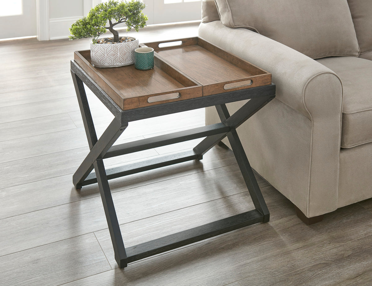 Topeka Brown 3-Piece Occasional Table Set (Cocktail & 2 End Tables) from Steve Silver - Luna Furniture
