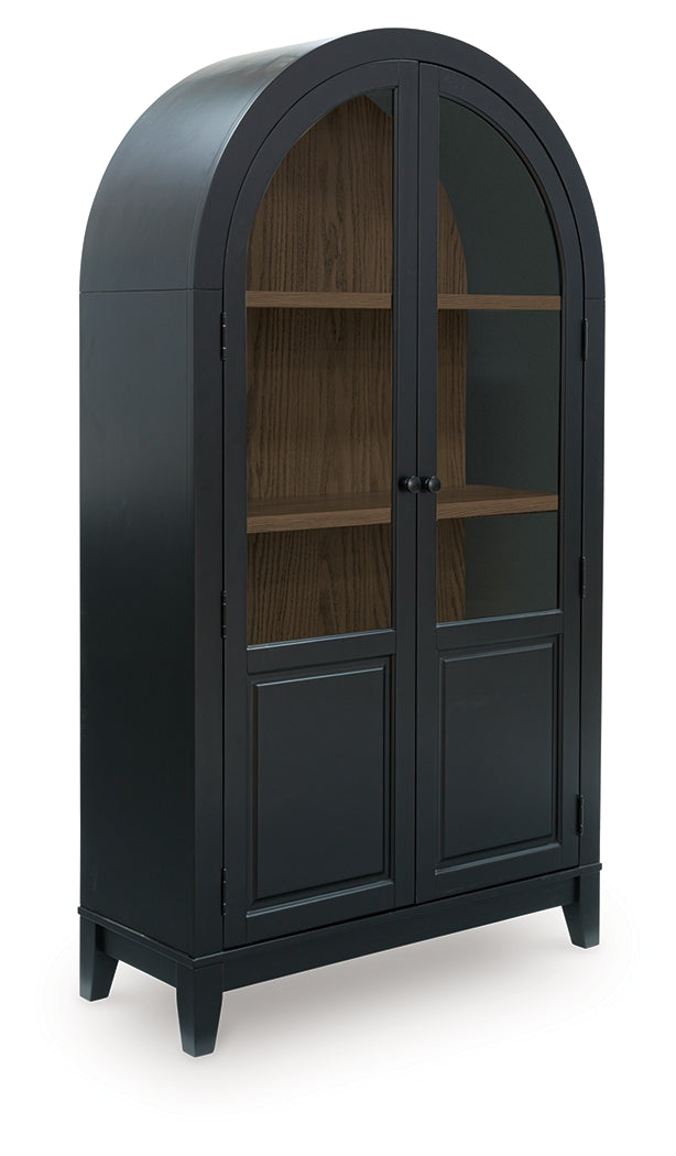Dagandale Black/Natural Accent Cabinet from Ashley - Luna Furniture