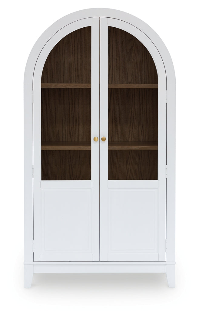 Dagandale White/Natural Accent Cabinet from Ashley - Luna Furniture
