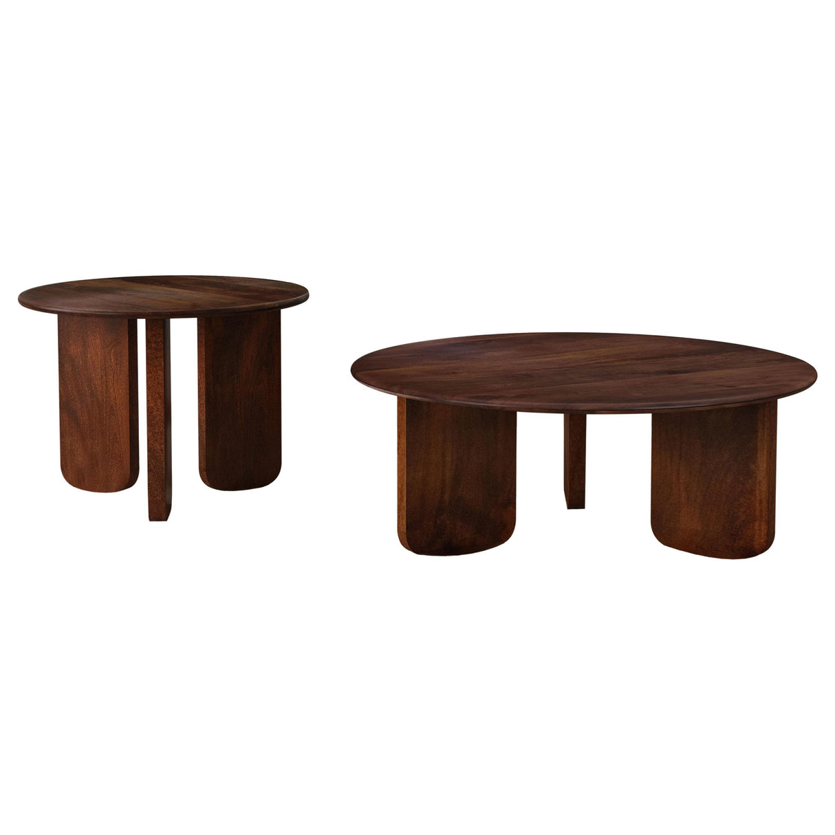 Dale Brown 2-Piece Solid Wood Coffee and End Table Set from Coaster - Luna Furniture