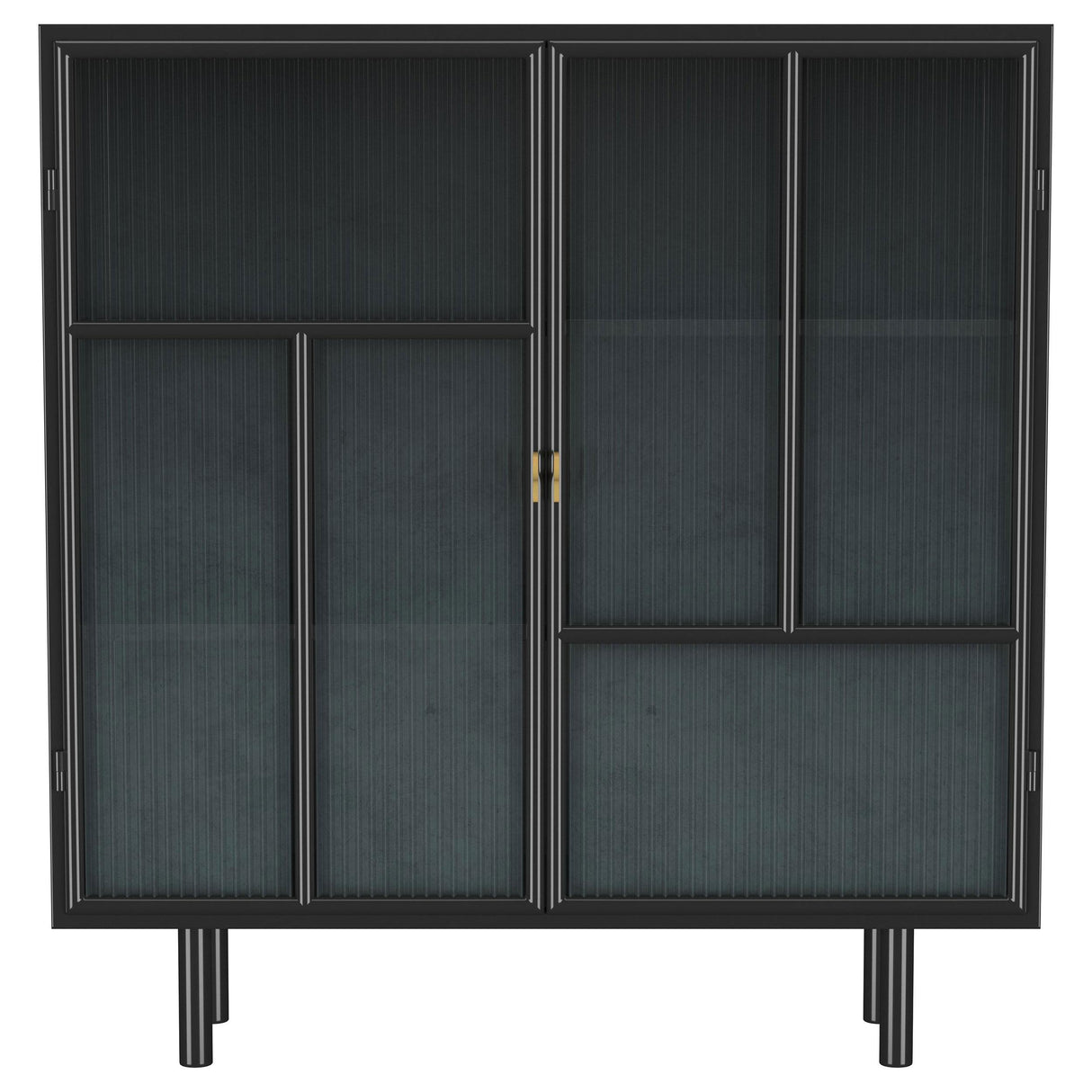 Dalia Black 2-Door Accent Storage Cabinet with Shelving from Coaster - Luna Furniture