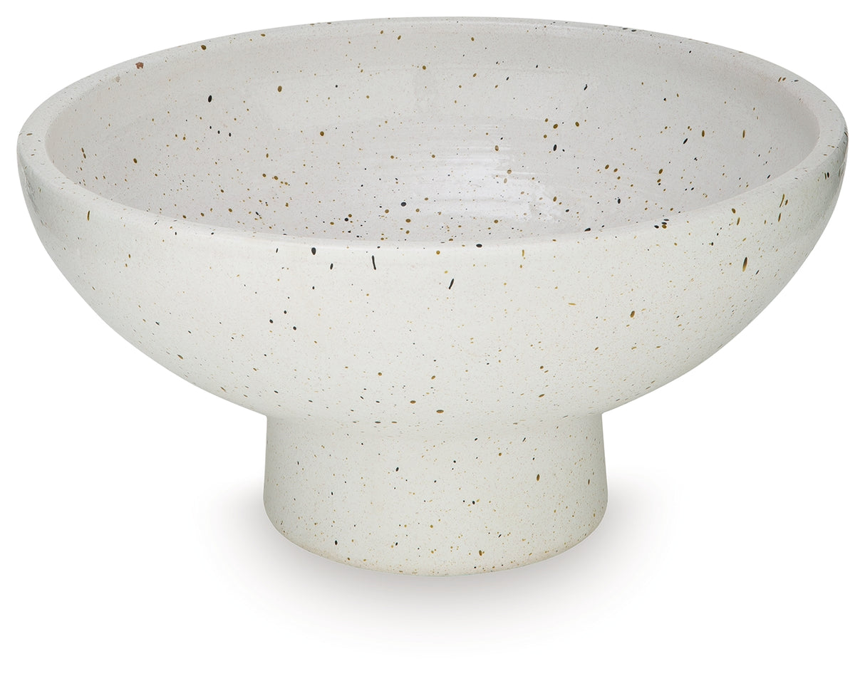 Dallinworth White/Black Bowl from Ashley Furniture - Luna Furniture