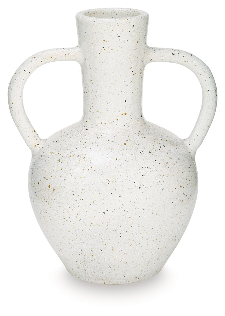 Dallinworth White/Black Vase from Ashley Furniture - Luna Furniture