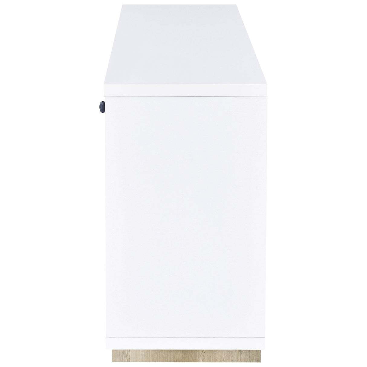 Dalton White and Distressed Pine 2-Door Storage Credenza from Coaster - Luna Furniture