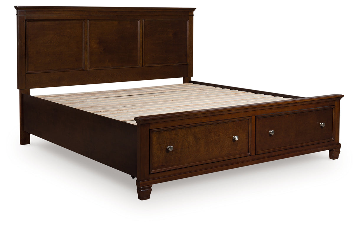 Danabrin Brown California King Panel Storage Bed from Ashley - Luna Furniture
