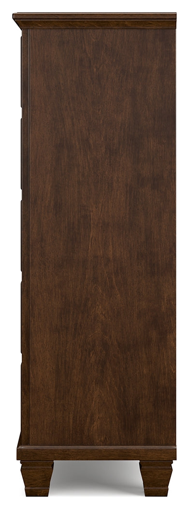 Danabrin California King Panel Storage Bed with Dresser and Chest in Brown from Ashley - Luna Furniture