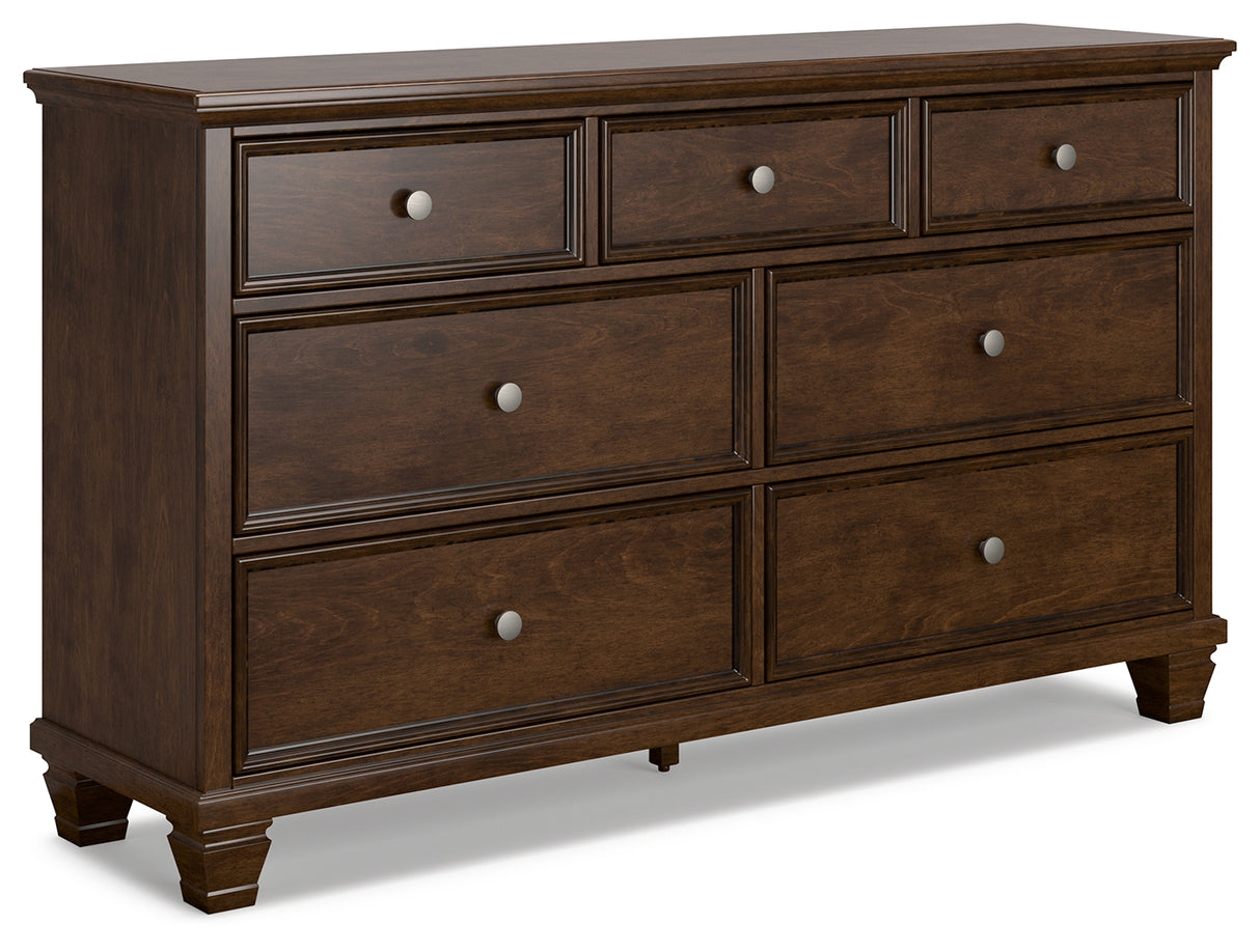 Danabrin California King Panel Storage Bed with Dresser and Chest in Brown from Ashley - Luna Furniture